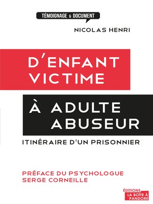 cover image of D'enfant victime à adulte abuseur